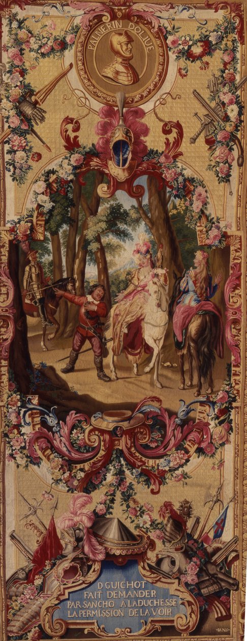 Regence Gobelins Tapisserie mit der Geschichte von Don Quixote, 1717-18 von French School