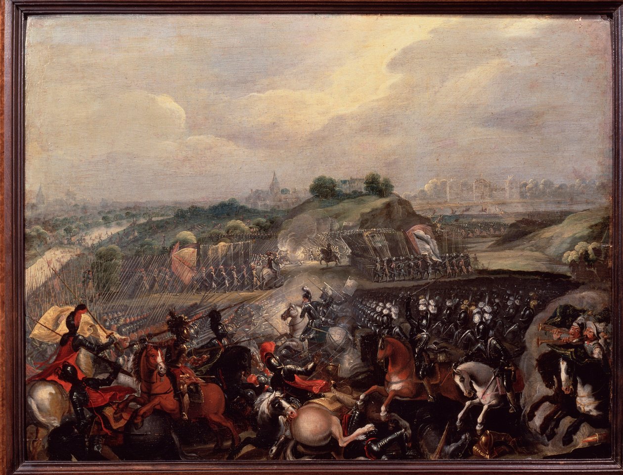 Religionskriege: König Heinrich IV. in der Schlacht von Ivry am 14.03.1590 von French School