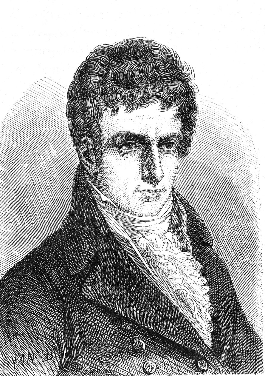 Robert FULTON (1765-1815), amerikanischer Ingenieur und Erfinder (Dampfschiff) von French School