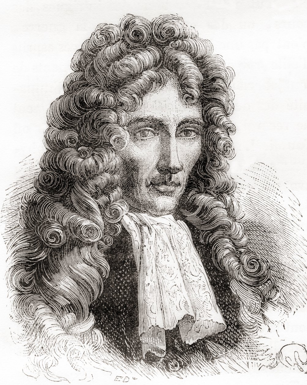Robert William Boyle, anglo-irischer Naturphilosoph, Chemiker, Physiker und Erfinder, aus Les Merveilles de la Science, veröffentlicht 1870 von French School