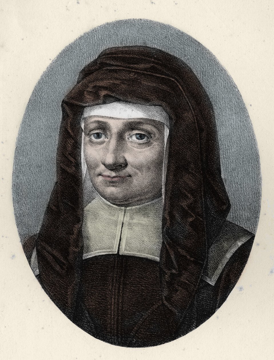 Heilige Louise de Marillac, Witwe von Antoine le Gras (1591 - 1660). von French School
