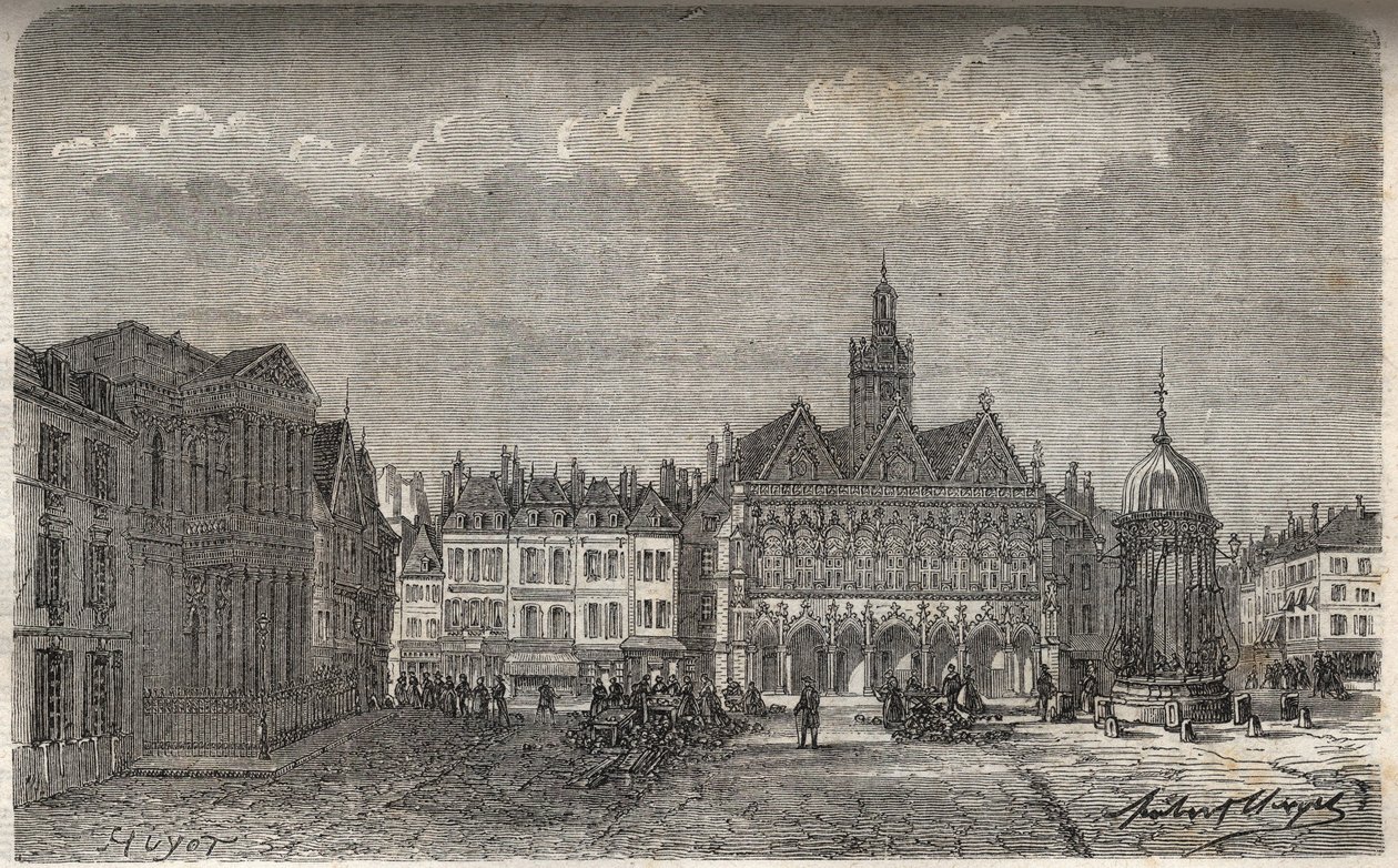 Saint Quentin (Saint-Quentin) Departement Aisne - Gravur in 