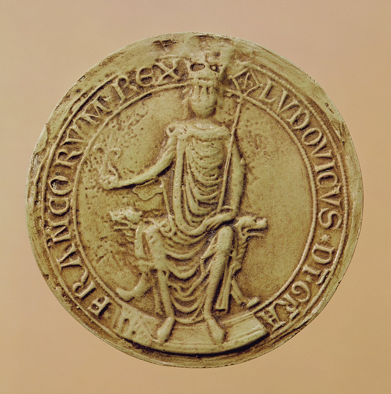 Siegel von Ludwig VIII. (1187-1226) (Wachs) von French School