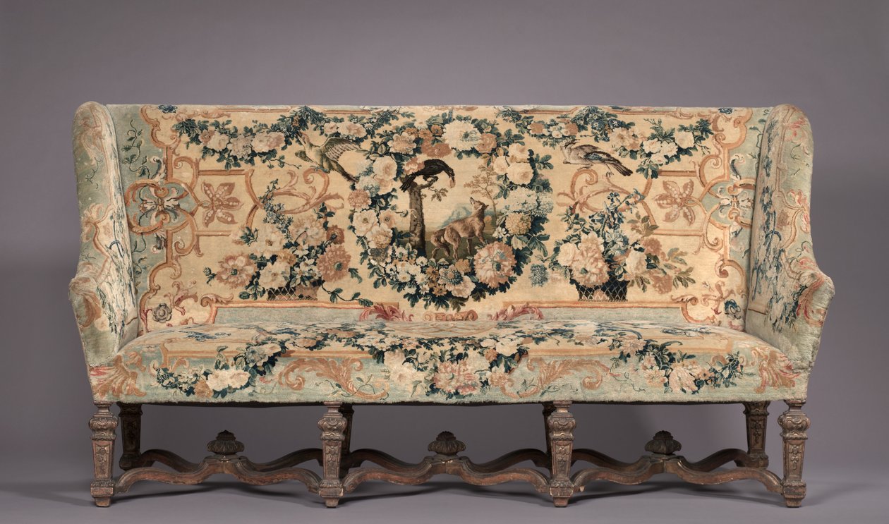 Sofa, Hersteller Savonnerie Fabrik, vor 1717 von French School