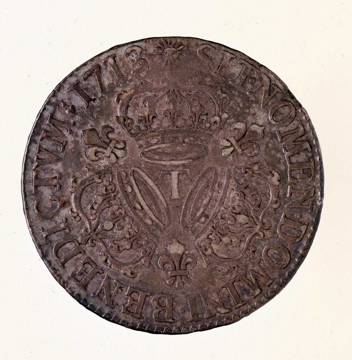 Silberner französischer Ecu, Regierungszeit von König Ludwig XIV (1643-1715) von French School