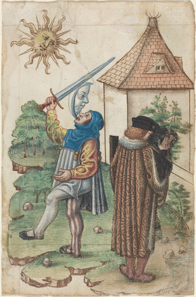 Sprich nicht gegen die Sonne und uriniere nicht zur Sonne hin [fol. 39 recto], c.1512-1515 von French School