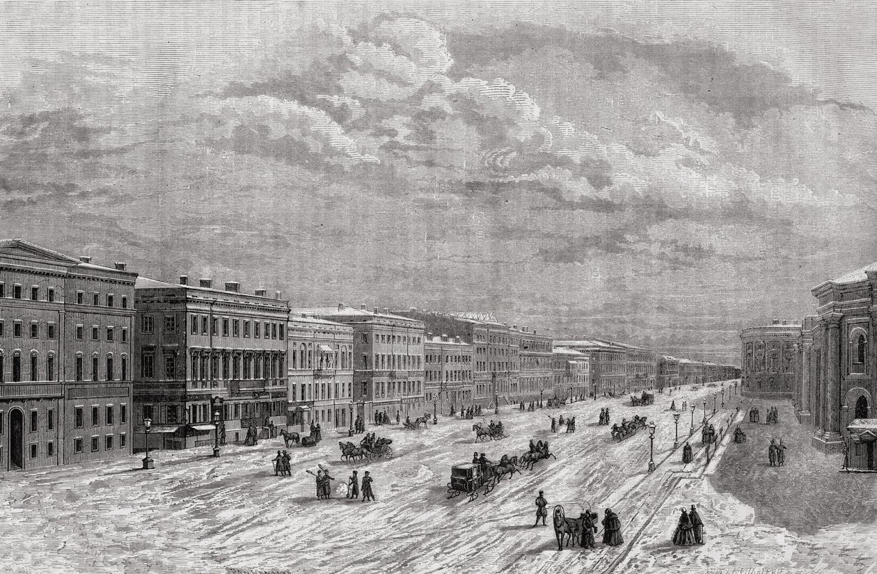 St. Petersburg, Russland im Jahr 1794, aus 