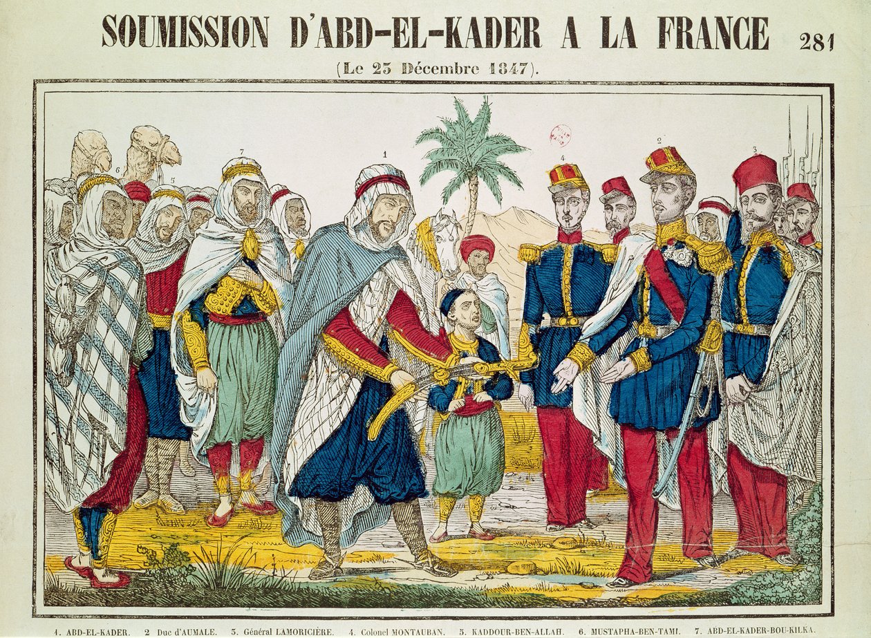 Unterwerfung von Abd el-Kader (1808-83) an Henri d