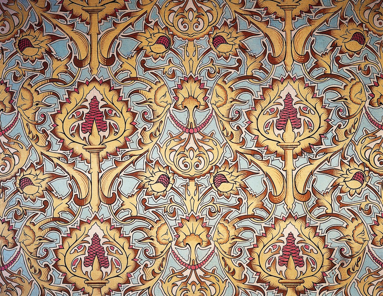 Wandteppich aus dem großen Salon der Gräfin von Paris, erstellt von Maison Nicolle aus Nimes, Frankreich von French School