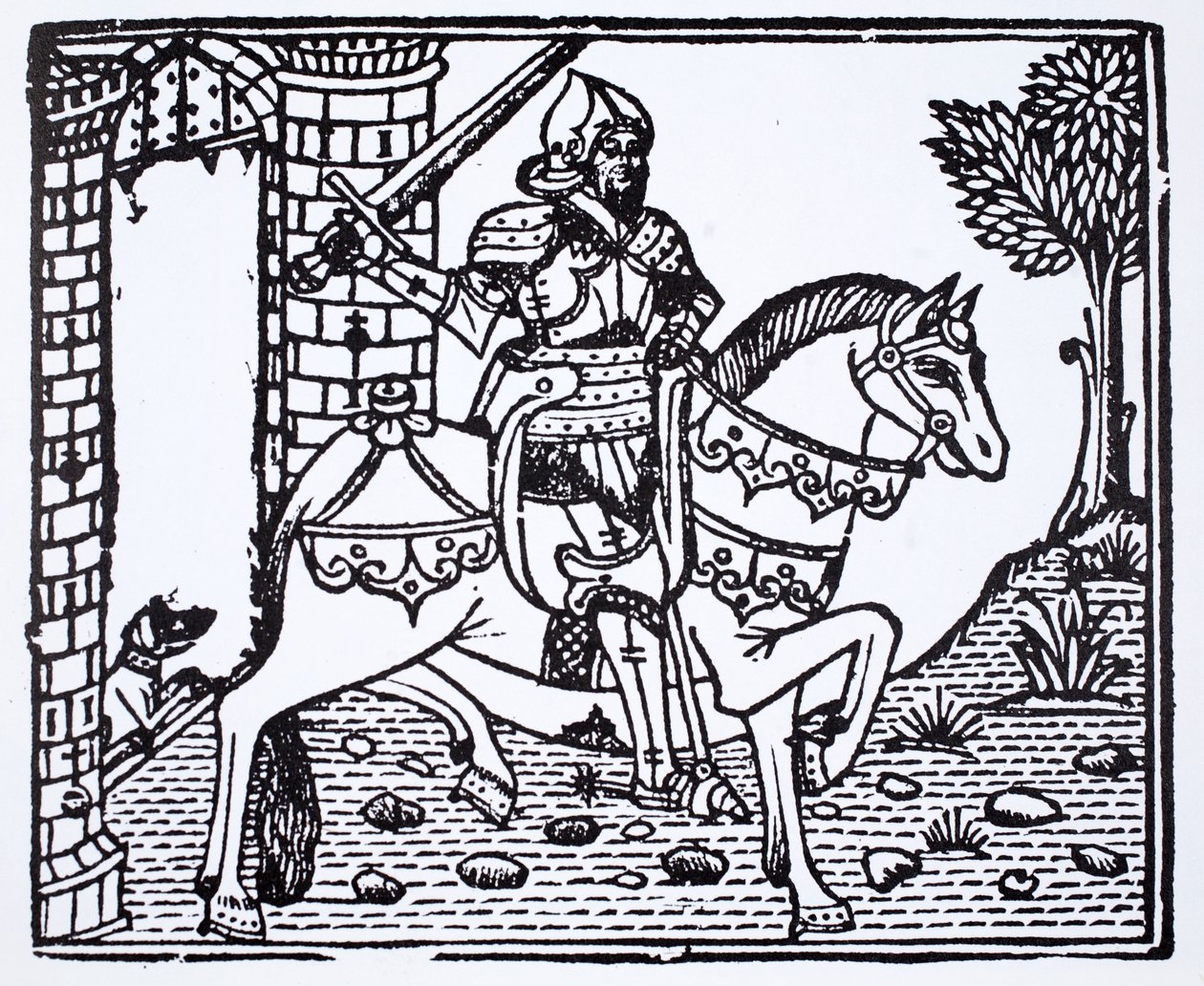 Der Cid, der legendäre spanische Held, der sowohl für die Muslime als auch für die Christen während der Reconquista kämpfte von French School