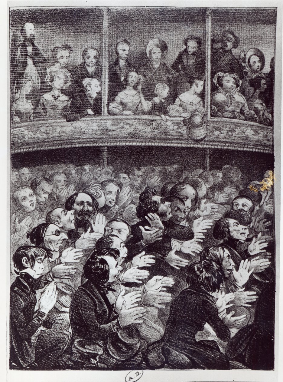 Die Claque in Aktion, ca. 1830-40 von French School