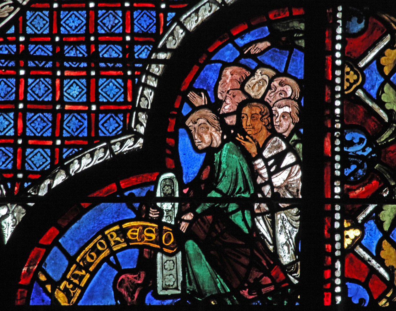 Das Fenster des barmherzigen Samariters: Die Stifter - Schuhmacher von French School