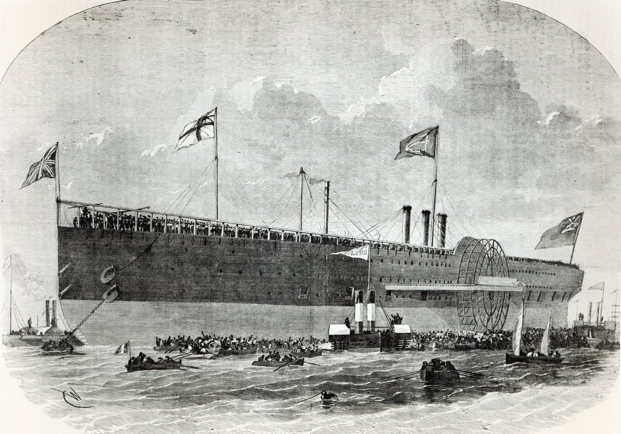 Die Great Eastern, Illustration aus Le Nouvel Illustré, 1867 von French School