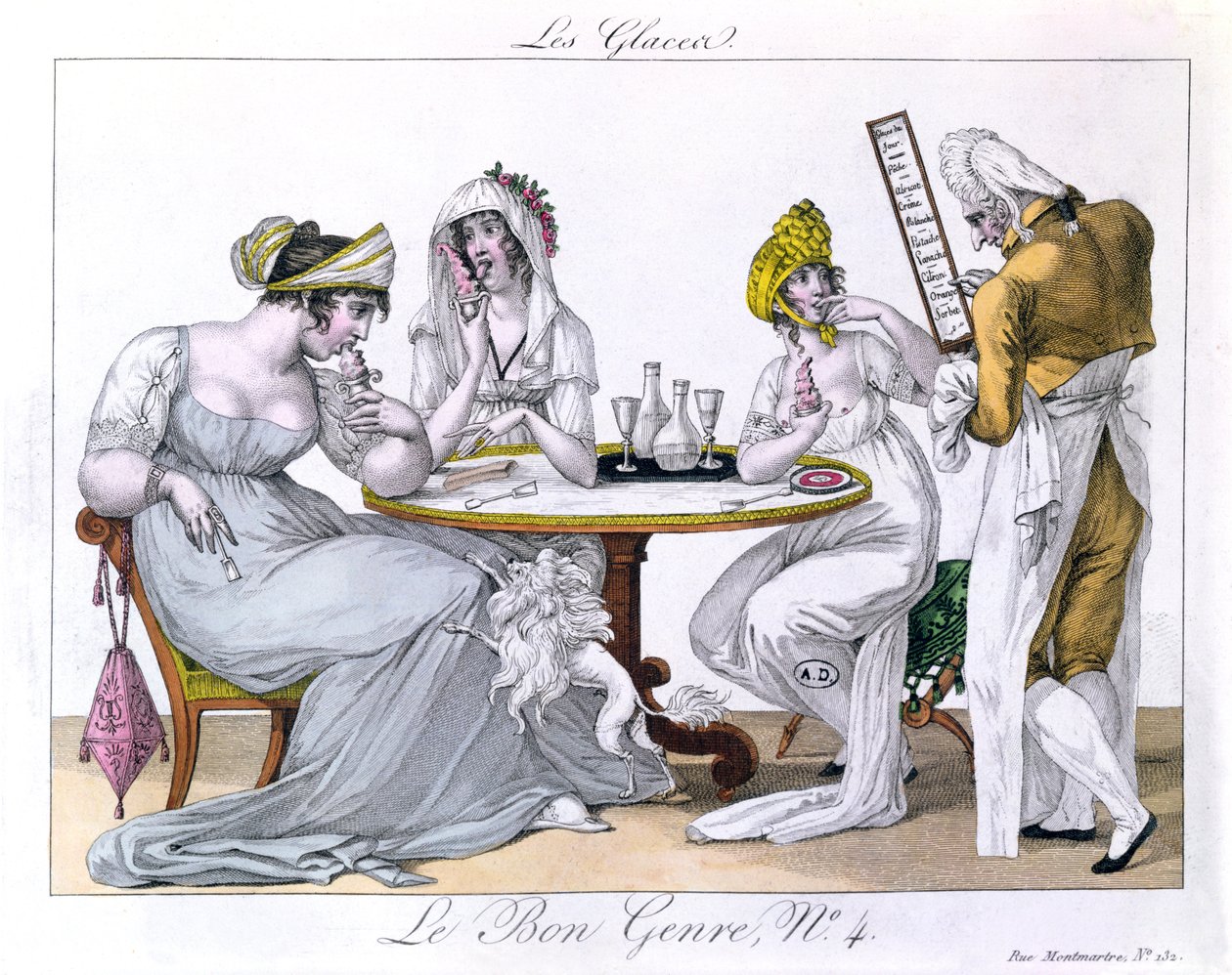 Das Eis, Platte 4 aus Le Bon Genre, Paris, 1827 von French School