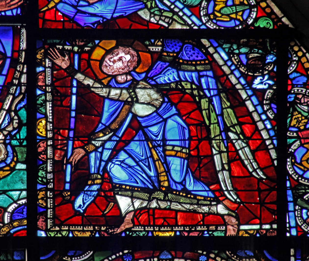 Das Leben Christi Fenster: Ein Engel von French School