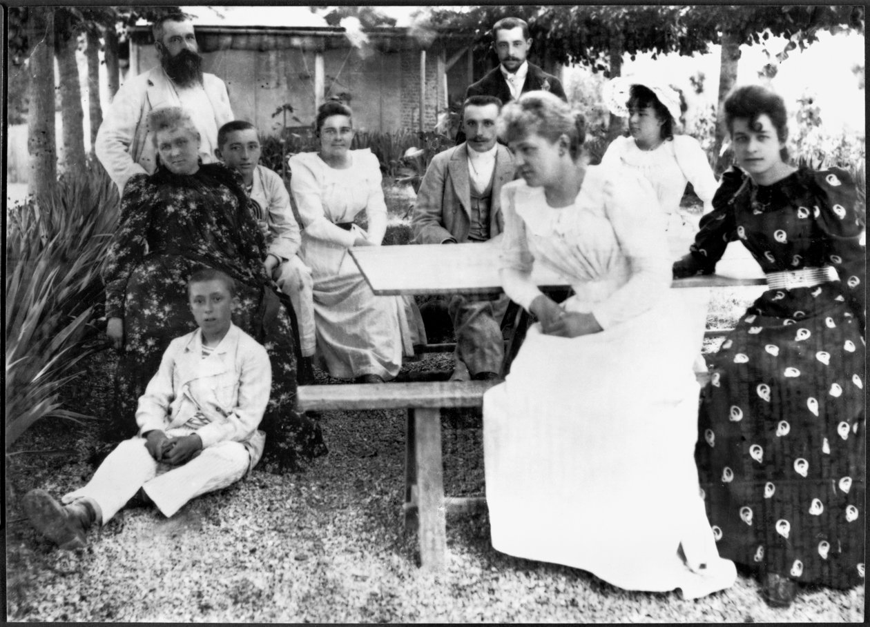 Die Familien Monet und Hoschedé, ca. 1880er Jahre von French School
