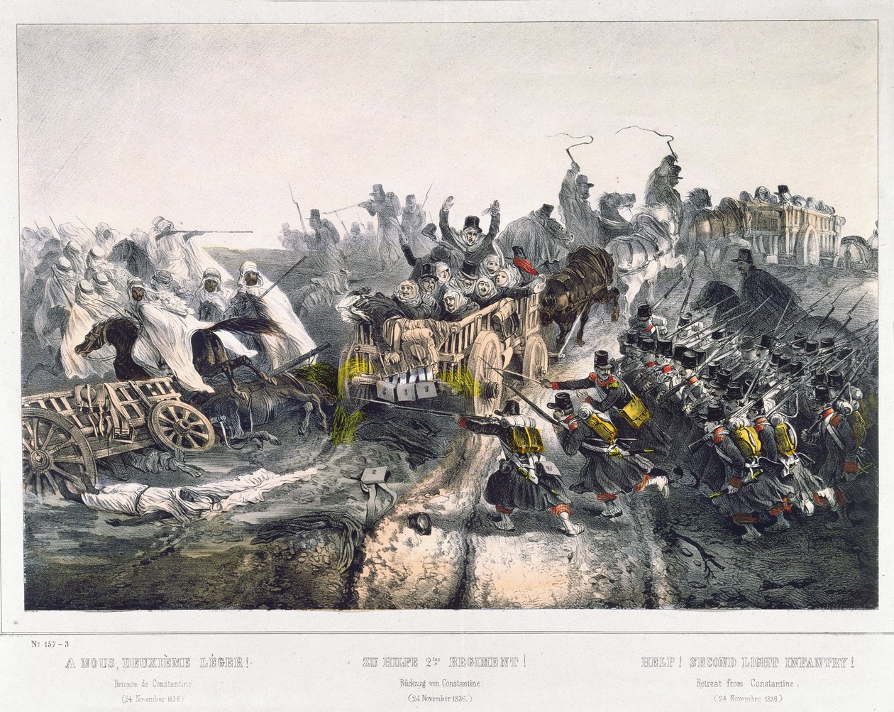 Der Rückzug der Franzosen aus Konstantinopel am 24. November 1836 von French School