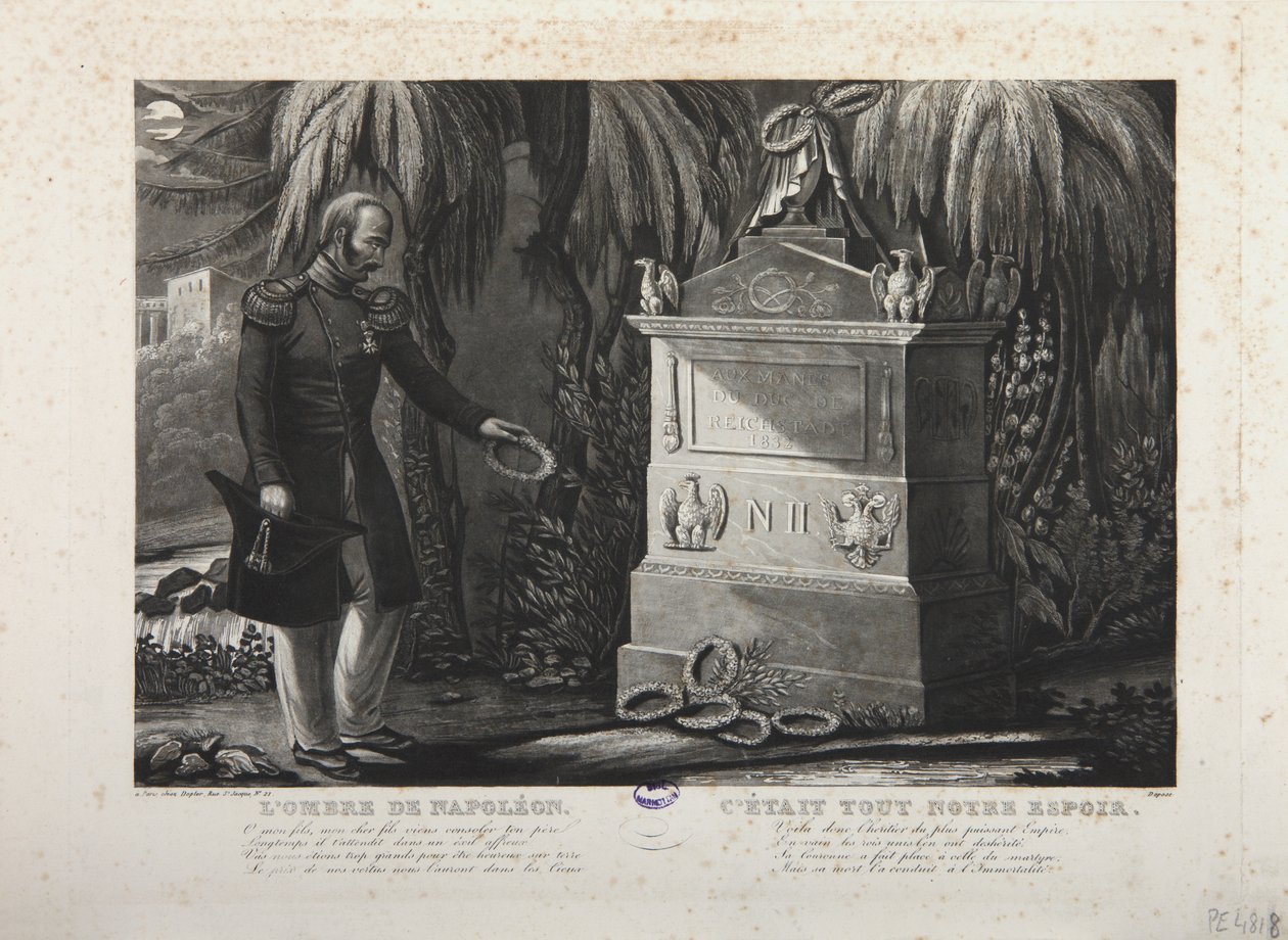 Der Schatten Napoleons, Grab von Napoleon II. von French School