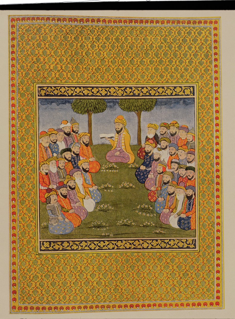 Die Oberlichter des Wissens und der Geschichte, Illustration für Tausendundeine Nacht, 1895 von French School