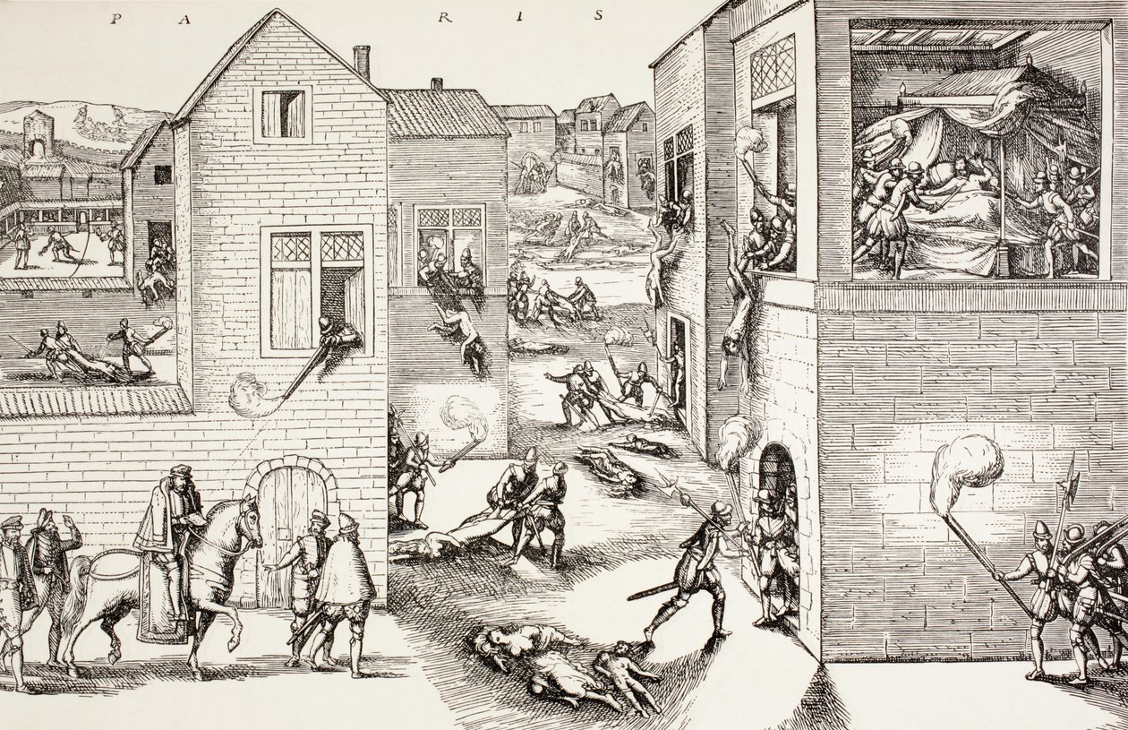 Das Massaker am Bartholomäustag, August 1572, aus 
