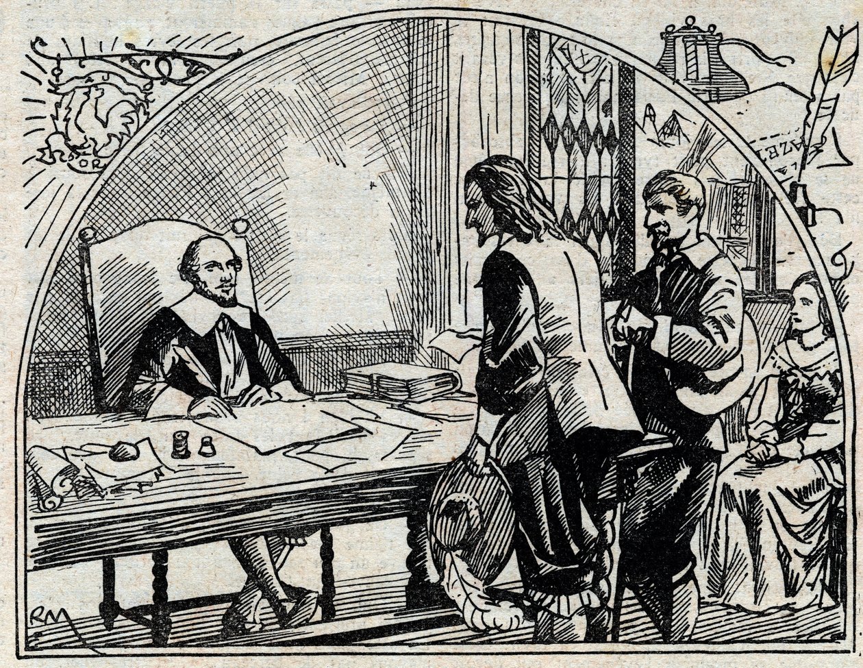 Das Adressbüro von Théophraste Renaudot, französischer Arzt und Journalist, Gründer der Gazette de France von French School