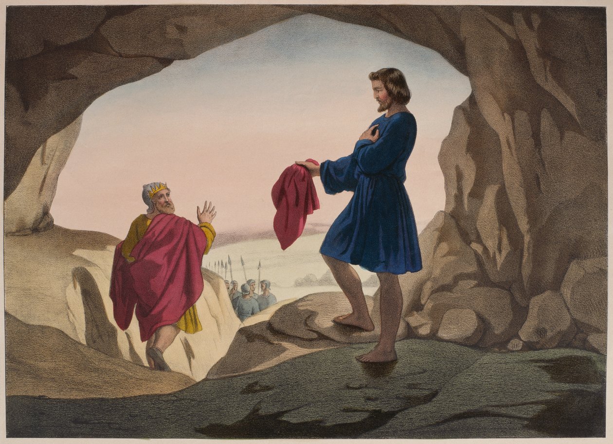 Der blutbefleckte Mantel von Joseph, Illustration aus einem Katechismus L