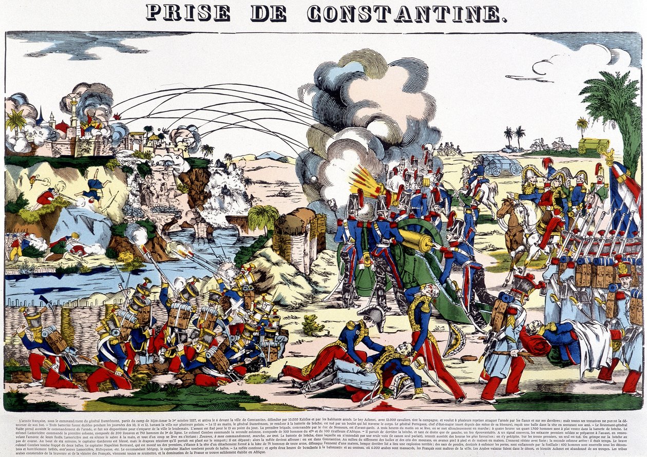 Die Eroberung von Constantine im Jahr 1837 - Bild von Epinal, Ende des 19. Jahrhunderts von French School