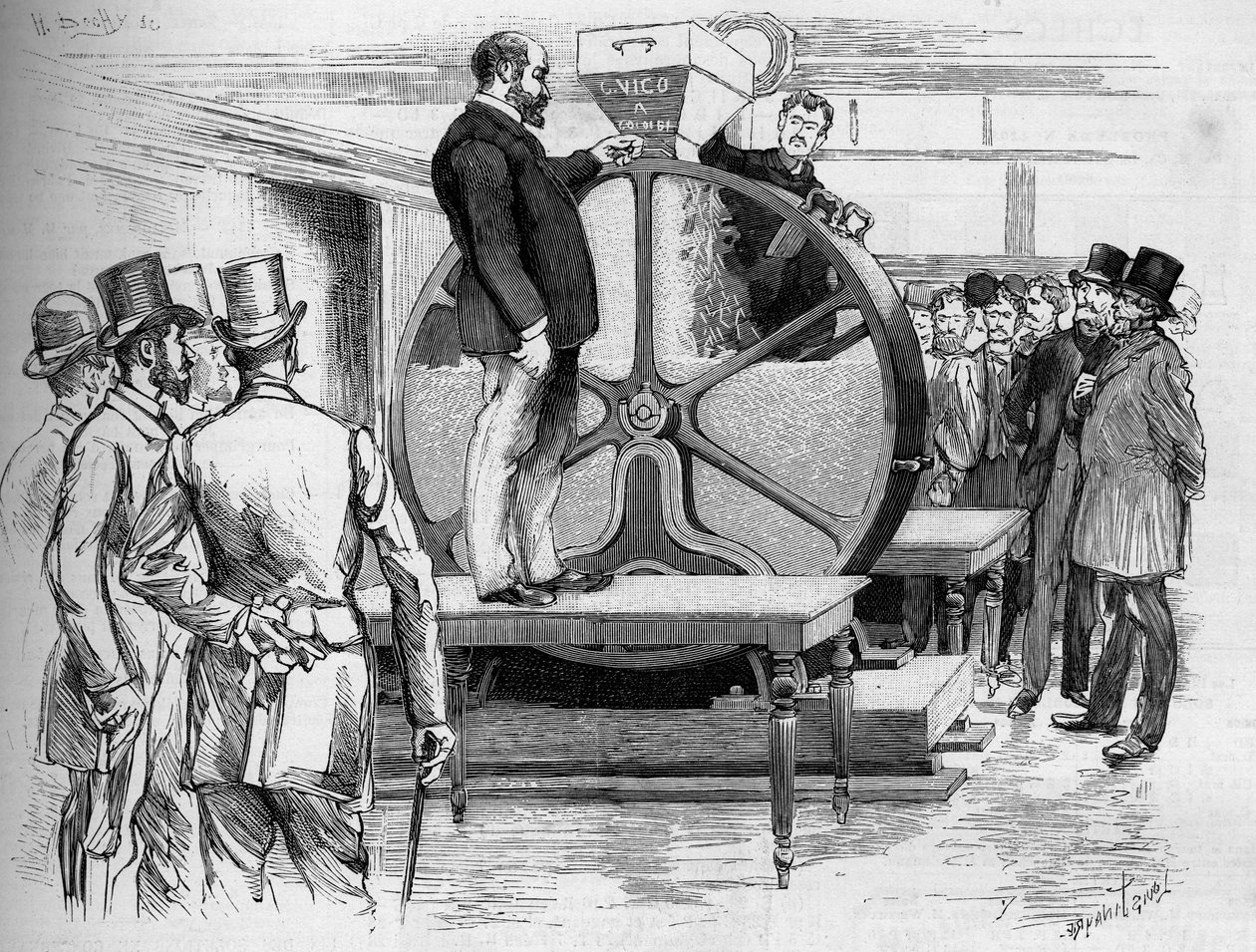 Die Einführung der Panama-Anleihen in Anwesenheit der Direktoren im Jahr 1888 von French School