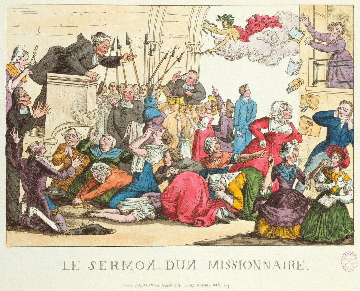 Die Predigt eines Missionars von French School