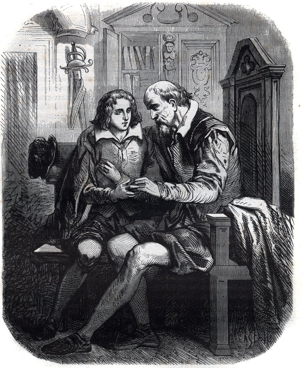Die Sünden von Papst Pius II (Enea Silvio Piccolomini, Aeneas Sylvius) von French School