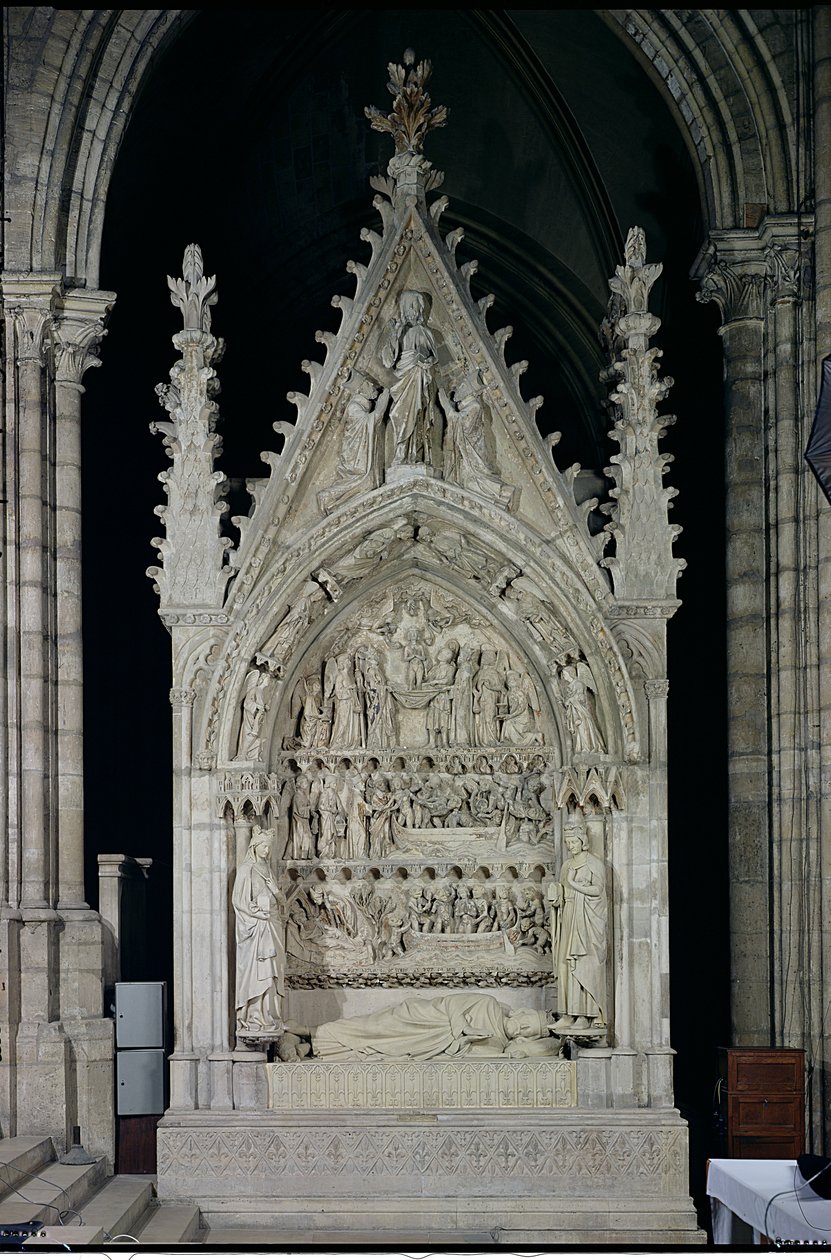 Grab von Dagobert I (605-39), König der Franken, restauriert von Adolphe Victore Geoffrey-Dechaume (1816-92) im Jahr 1862, ca. 1263 von French School