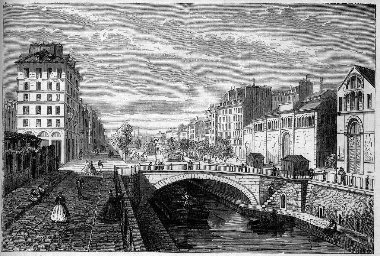 Transformationen von Paris unter dem Zweiten Kaiserreich, Haussmanns Paris: Blick auf den Boulevard Richard Lenoir von French School