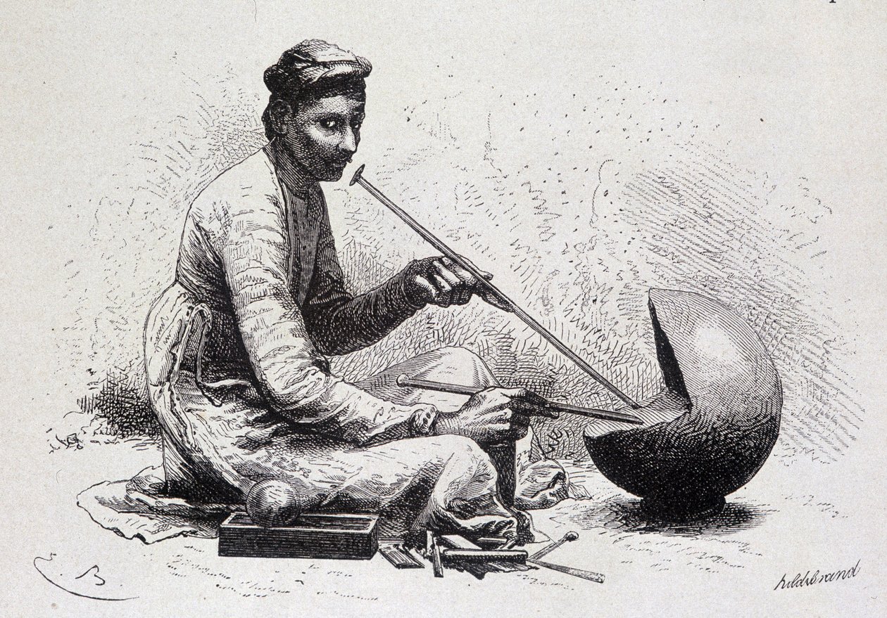 Ein Schmuckstück aus Ulwur (Indien) in „Le Tour du Monde“ von French School