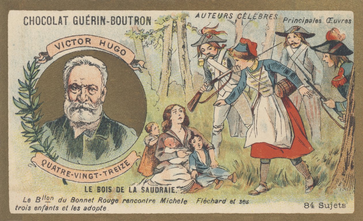 Victor Hugo (1802-1885), französischer Dichter, Dramatiker, Schriftsteller und Romanautor, Autor von „Dreiundneunzig“, Roman (1874) von French School