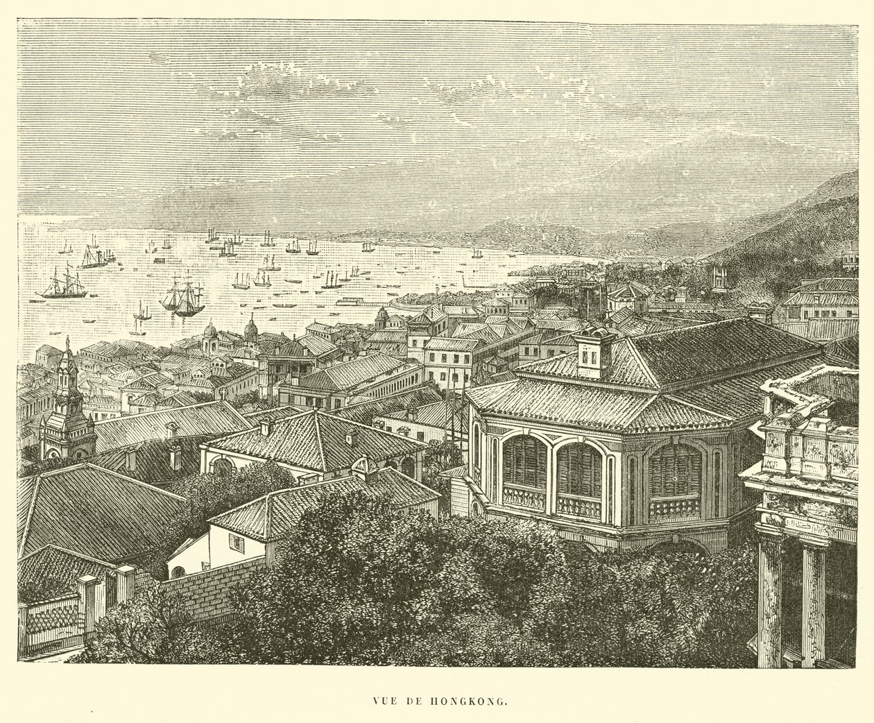 Ansicht von Hongkong von French School