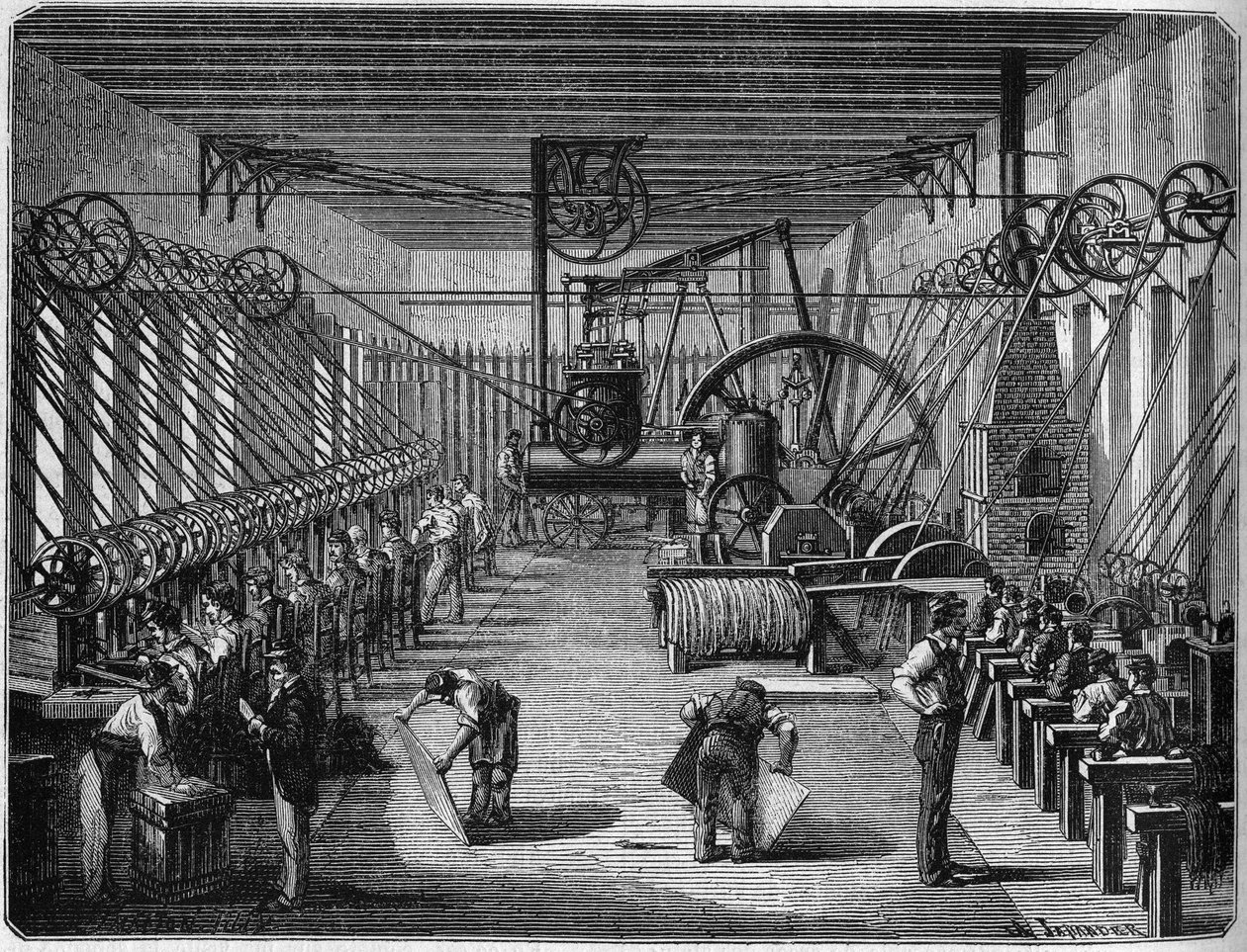 Krieg von 1870: Fabrik zur Herstellung von Sprengkapseln (Kapselwerk). Bayonne, Pyrenees Atlantique (64) von French School