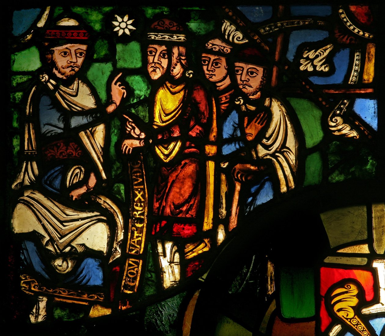 Fenster Treasury-A, die Magier mit Herodes darstellend von French School