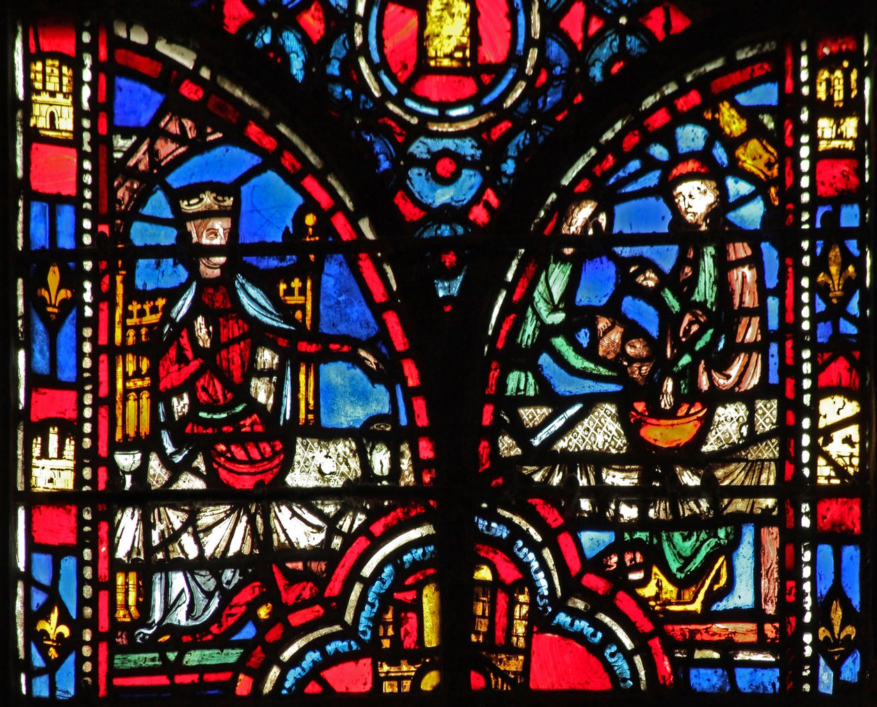 Fenster w13 Esther bittet um ein Bankett Esth V 6-8 von French School