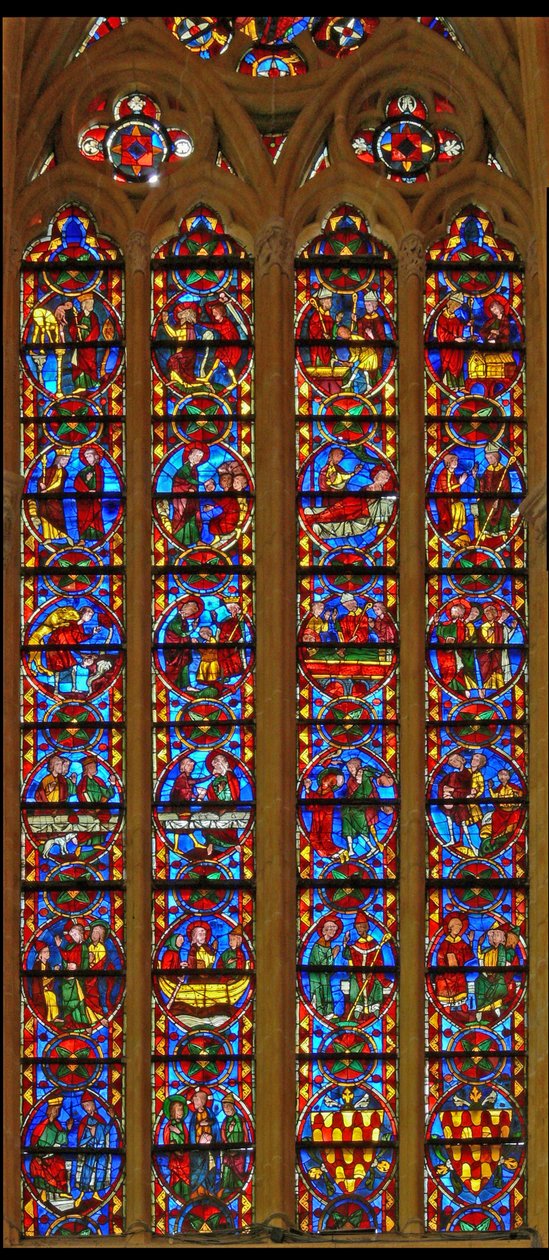 Fenster w213, Darstellung von St. Thomas und St. Stephan von French School