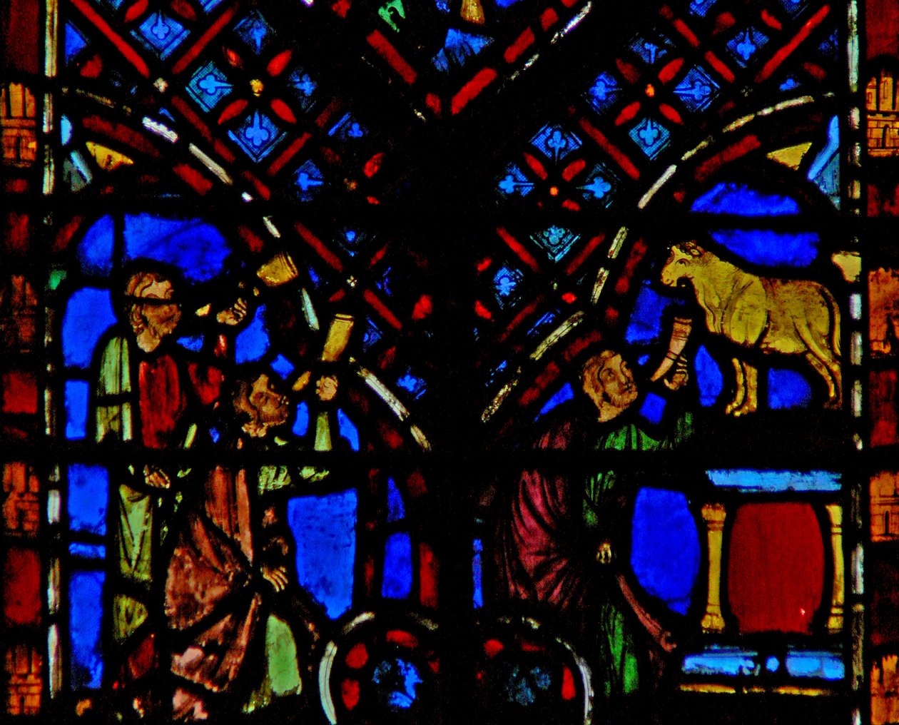 Die Israeliten verehren das goldene Kalb von French School
