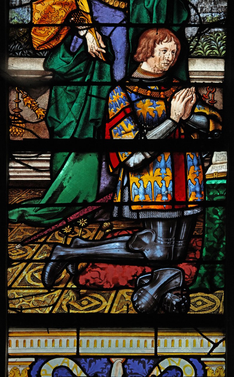 Fenster w3 mit einem Stifter - Jean de Montmorency von French School