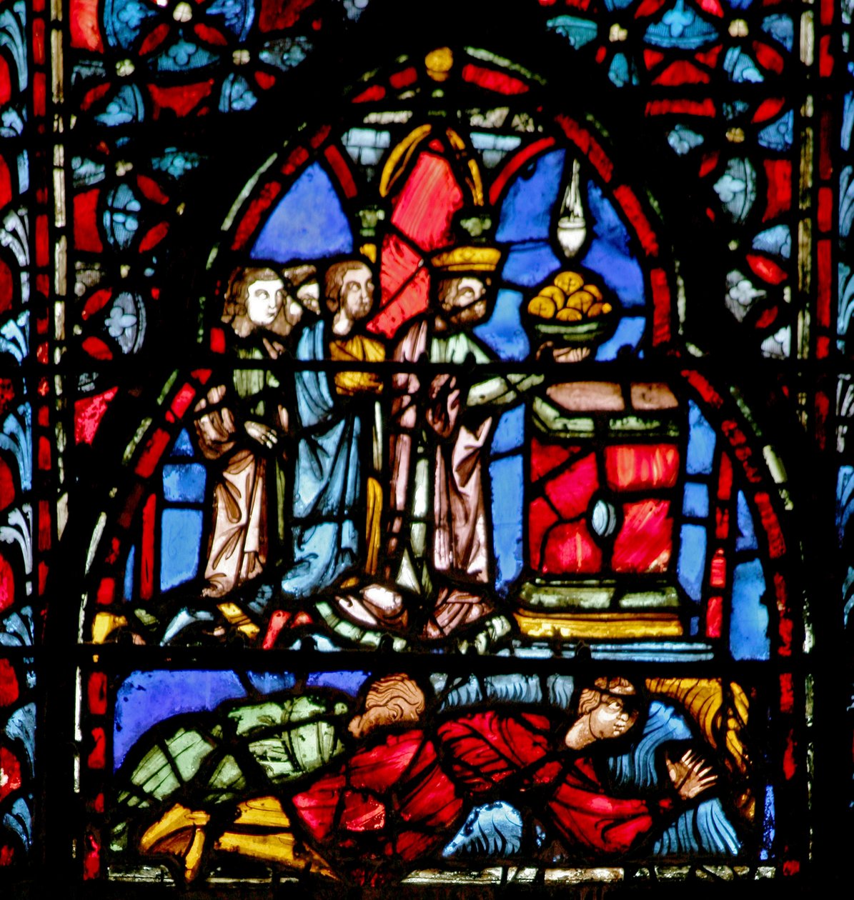 Jerichos Beute wird Gott angeboten. Josua VI 24 von French School
