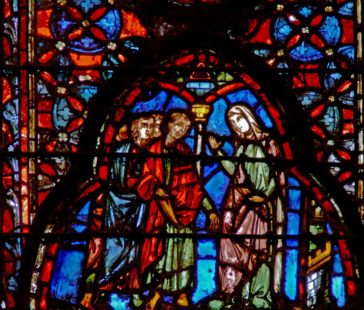 Die Prostituierte Rahab mit den Spionen. Josua II von French School