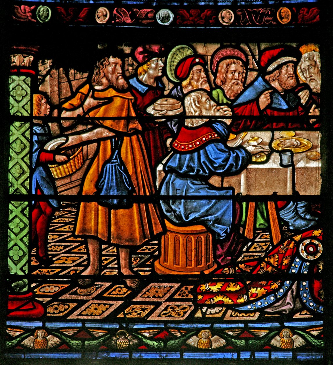 Fenster w6, Darstellung des Mahls im Haus von Simon von French School