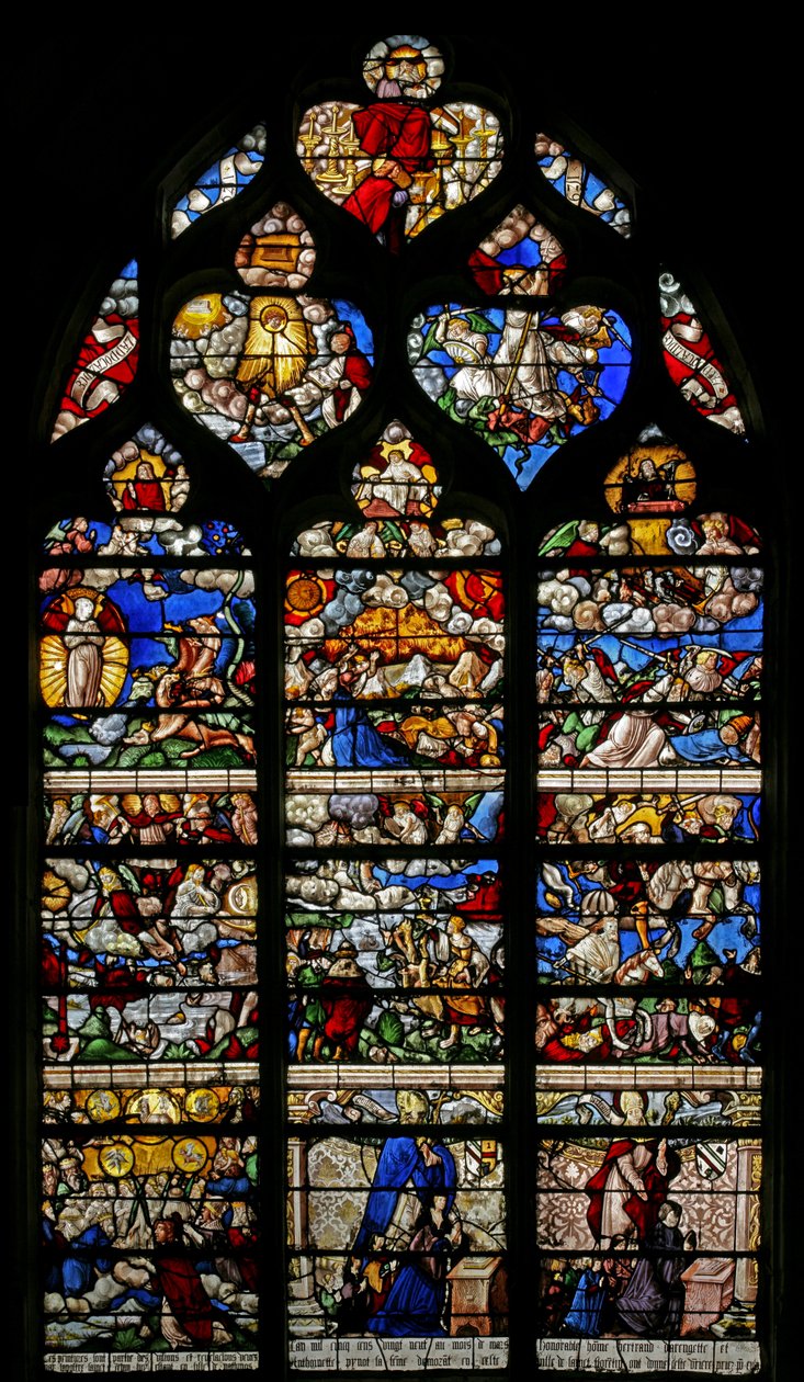 Fenster w9 mit dem Jüngsten Gericht - nach Albrecht Dürer von French School