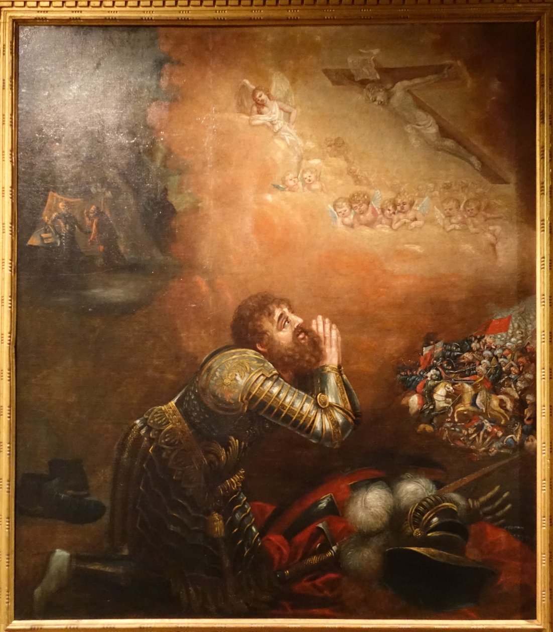 Vision von D. Afonso Henriques in der Schlacht von Ourique von Friar Manuel dos Reis