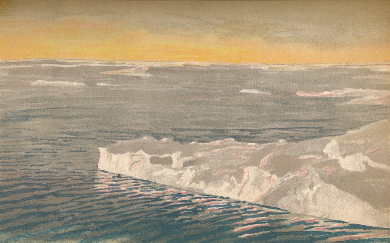 Abend unter dem Treibeis, 22. September 1893 von Fridtjof Nansen