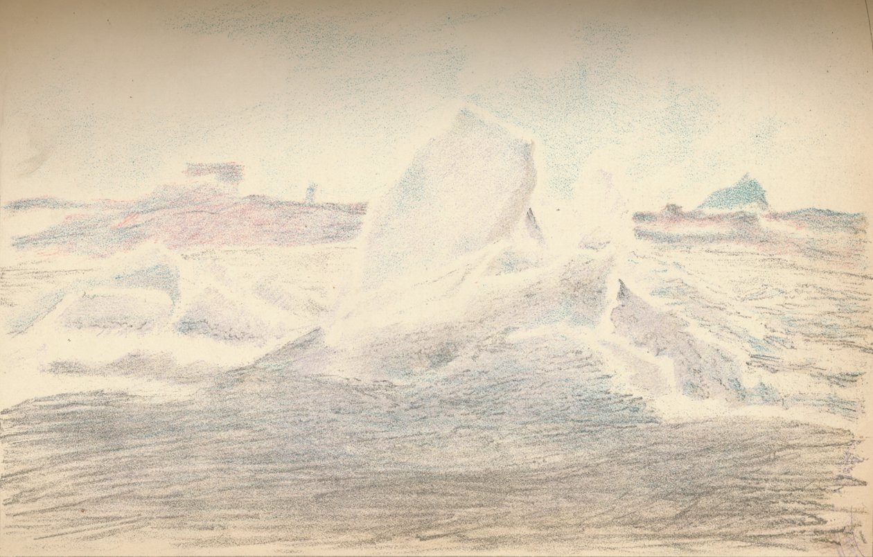 Eis in der Nähe der Fram, 4. Juli 1894, 1897 von Fridtjof Nansen