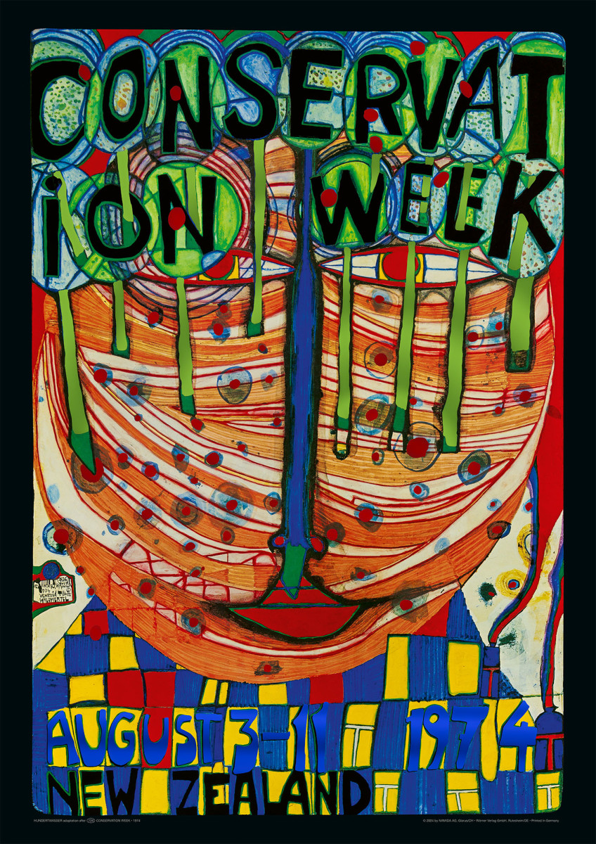 Conservation Week (grüne Version) von Friedensreich Hundertwasser