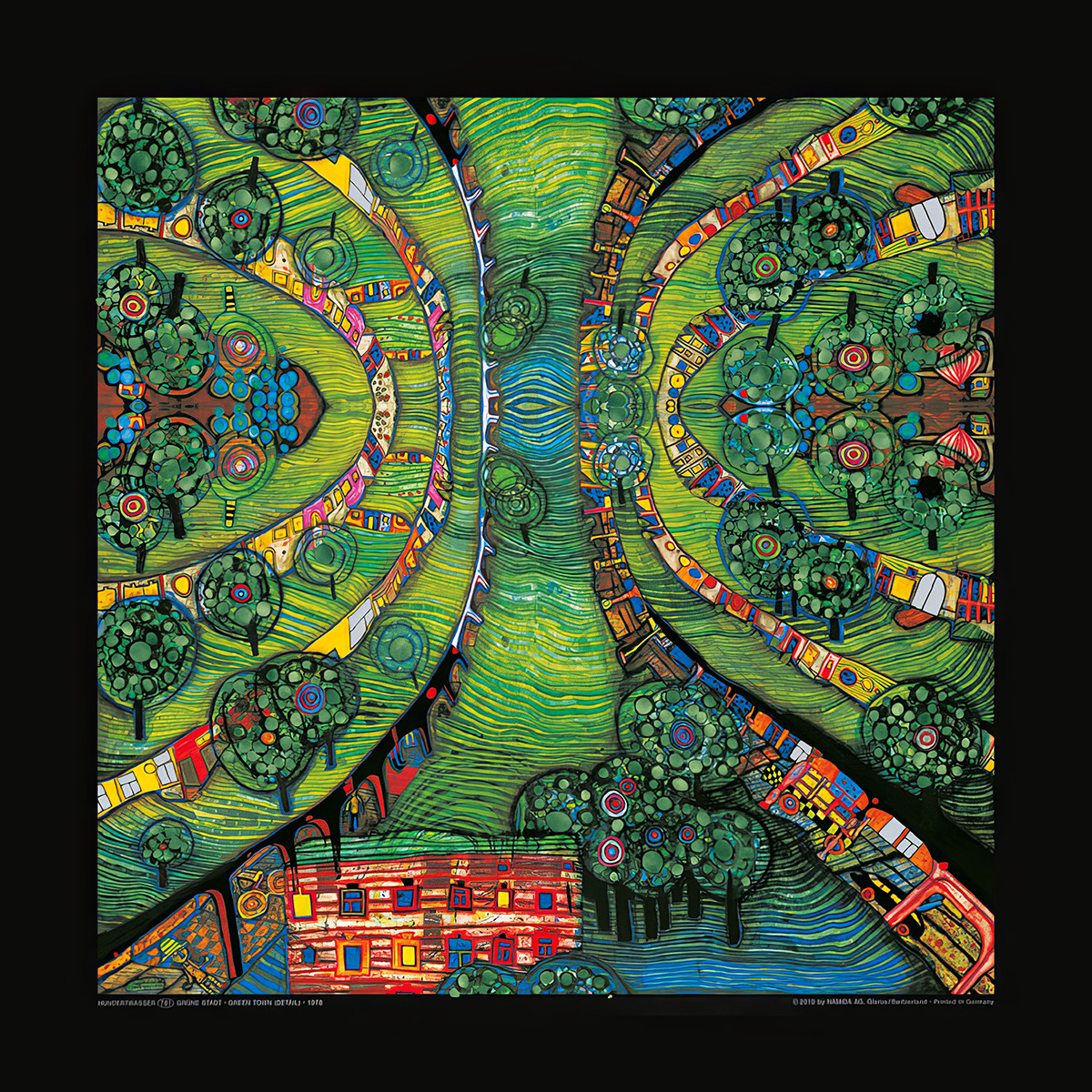 Die grüne Stadt (Adaption) von Friedensreich Hundertwasser